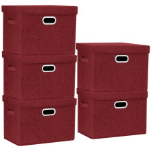 TYEERS Large Collapsible Storage Bins with Lids Organization Bins for Closet Storage Clothes Storage Folding Storage Box with Lids for Home Office