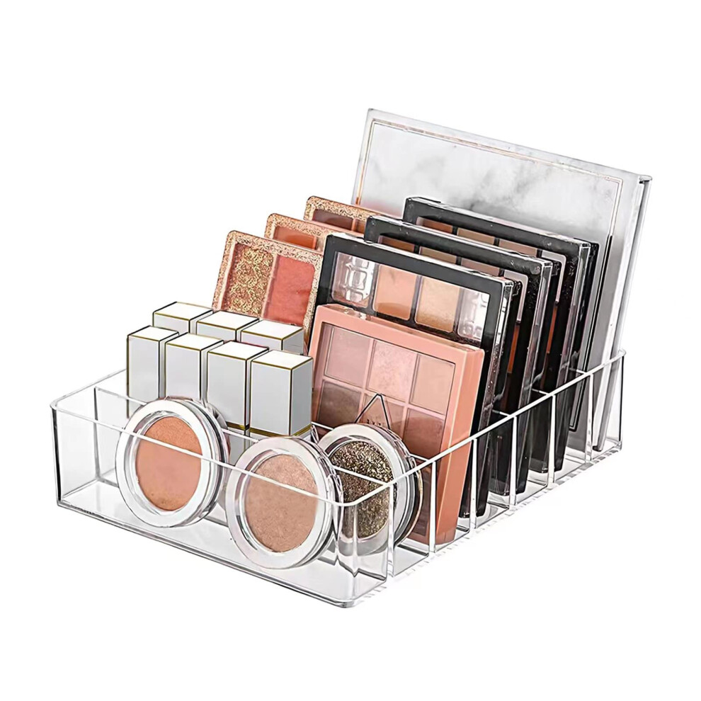 Wecheng Makeup Organizer For Eyeshadow Palette And Lipstick Organizer 7 Section Divided Makeup Palette Organizer For Vanity Drawer Countertop Modern