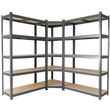 AREBOS Set of 3 Heavy Duty Corner Shelving Storage Shelving Boltless Shelving Cellar Shelving