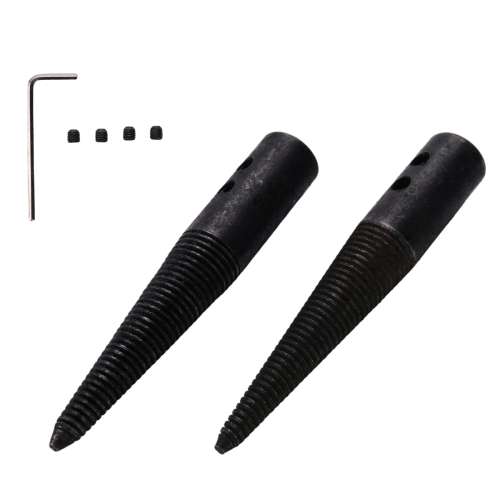 3Pcs/1 Set Polishing Connecting Rod Tapered Spindle Adapter Threaded for Bench Buffer Buffing Wheel 2