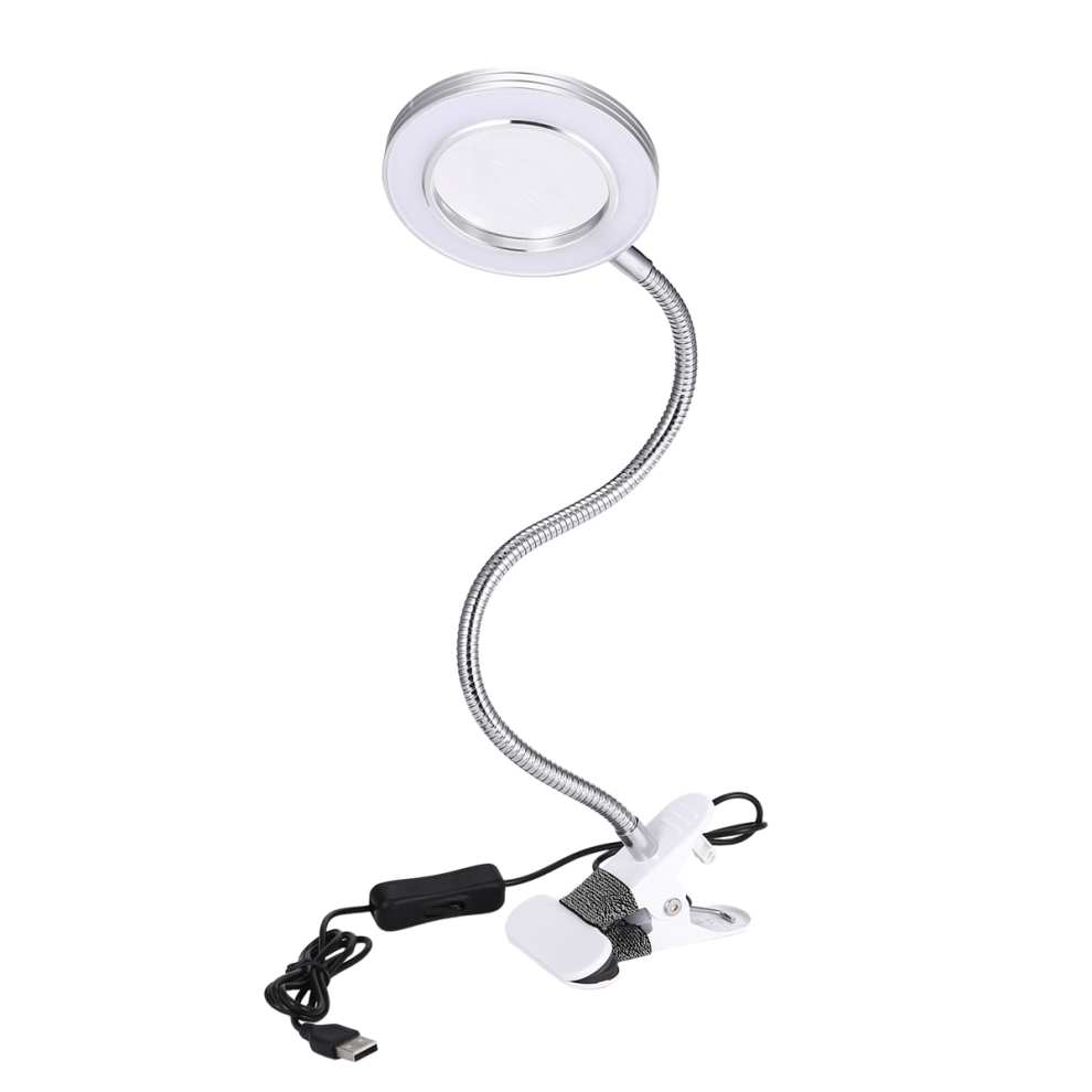 Torribaly Light Desk Table Top 8X Magnifying Glass Beauty Nail Salon Tattoo Magnifier Lamp
