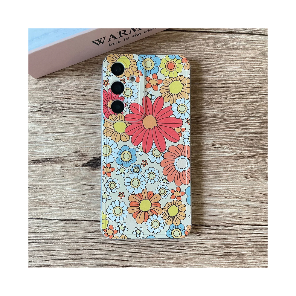 (08, S22) 70S Retro Groovy Floral Hippie Case For Samsung Ga 931287825003