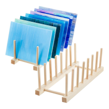 Glas-in-lood organizer gereedschapsbladen opslaghouder rek voor