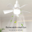Presa Ventilatore Luce Piccolo Soffitto con e Telecomando, Vite per Base E27, Camera da Letto Cucina 8