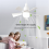 Presa Ventilatore Luce Piccolo Soffitto con e Telecomando, Vite per Base E27, Camera da Letto Cucina 9