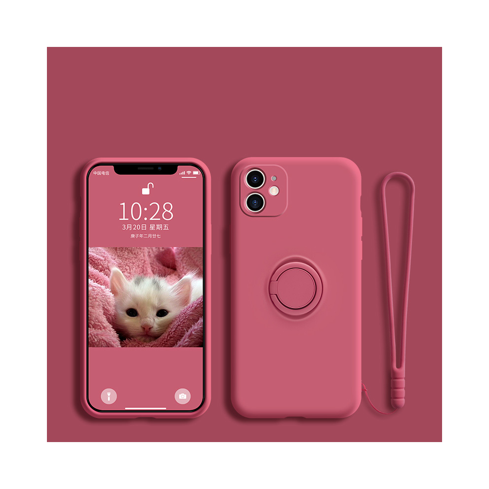 (Camellia For Galaxy S20 Plus) Ring Holder Magnetic Case For Samsung Galaxy S21 S Red 931287836948