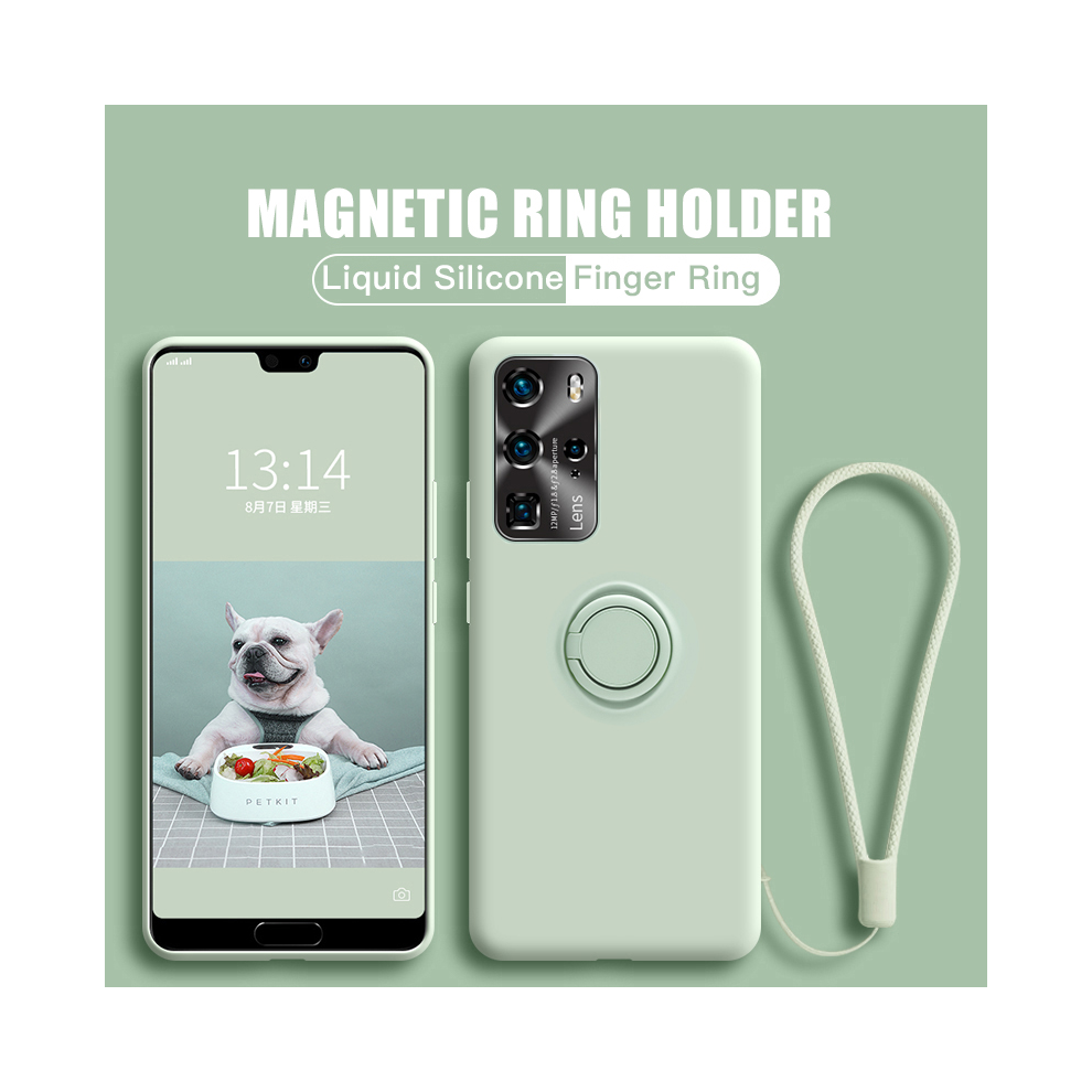 (Cyan, For Galaxy S20) Ring Holder Magnetic Case For Samsung Galaxy S21 S Blue 931287837006
