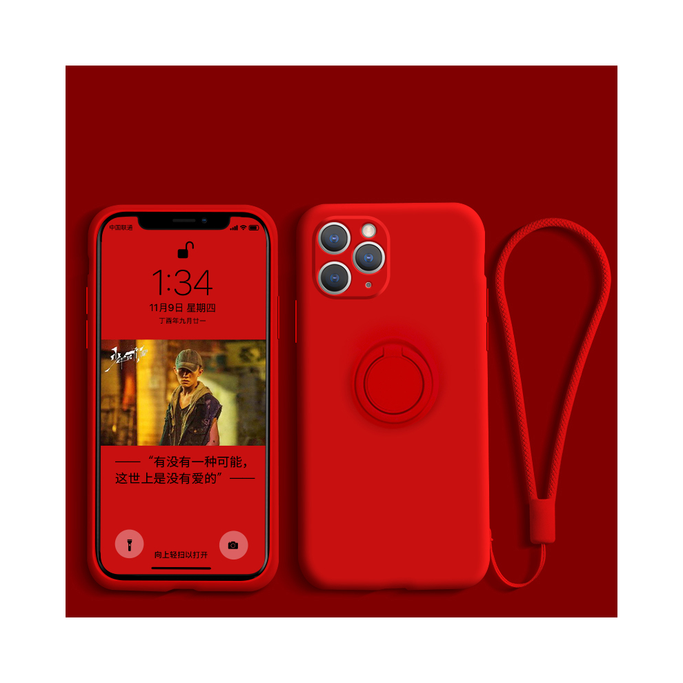 (, For Galaxy S20) Ring Holder Magnetic Case For Samsung Galaxy S21 S Red 931287837037