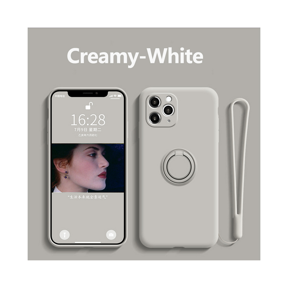 (, For Galaxy S20 Plus) Ring Holder Magnetic Case For Samsung Galaxy S21 S White 931287837204