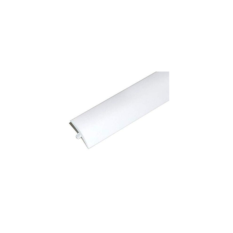 Edge Supply Stampaggio A T Bianco 1-1/2 X 12 Ft - Rivestimento A T In Plastica Resistente Per Fai Da Te, Tavolo O Arcade - Rotolo Di Plastica Per Stampaggio A T-image