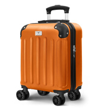 LUGG 15Inch Skywander Lightweight Cabin Bag ABS Hard Shell 45x34x20cm, Orange