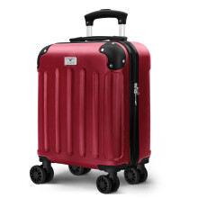 LUGG 15Inch Skywander Lightweight Cabin Bag ABS Hard Shell 45x34x20cm, Burgundy