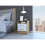 Eter Nightstand -Bedroom -White / Light Oak 3