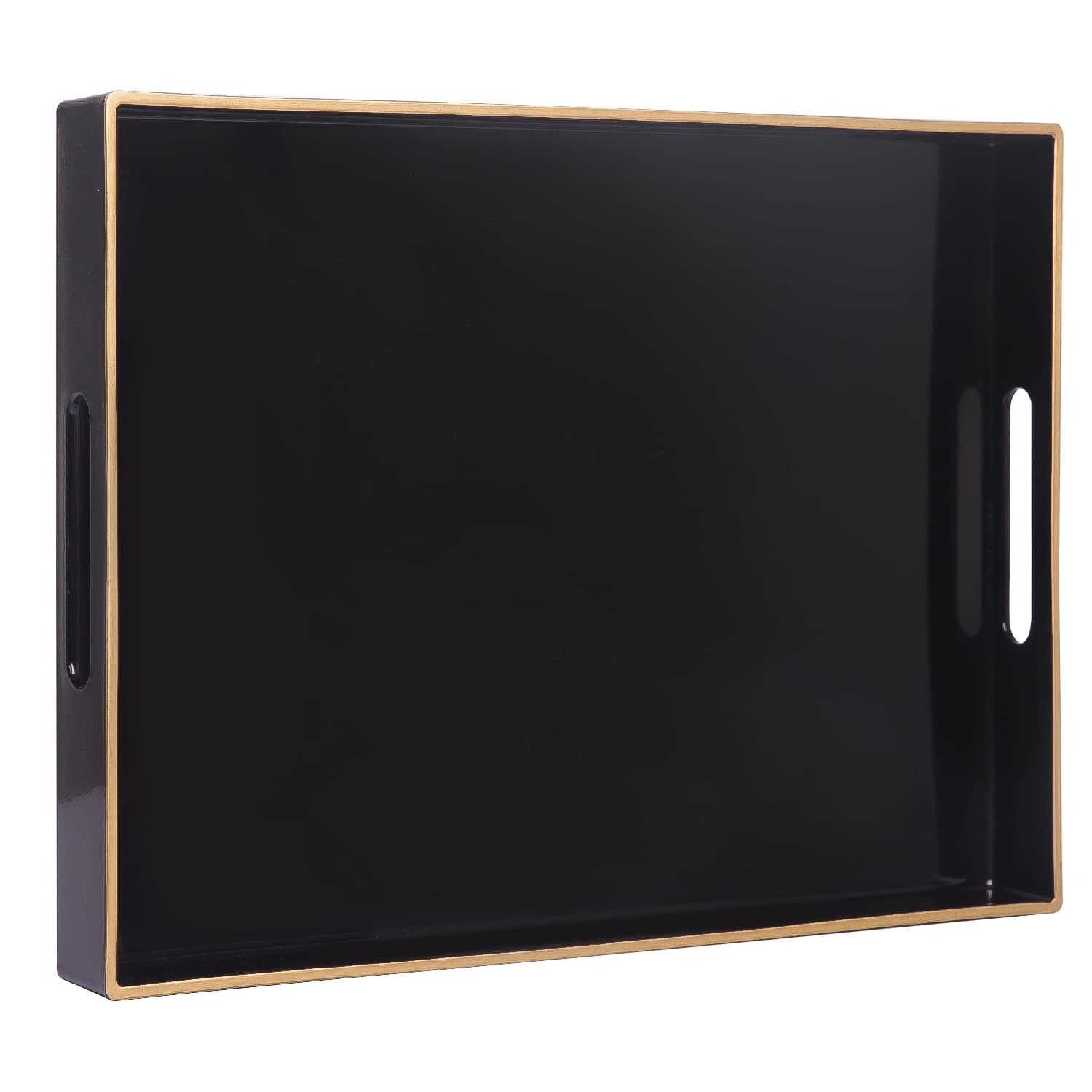 Plateau gastro rond noir - 30 cm - revêtement antidérapant - bord haut - plateau Plateau gastro rond noir - 30 cm - revêtement antidérapant - bord haut - plateau