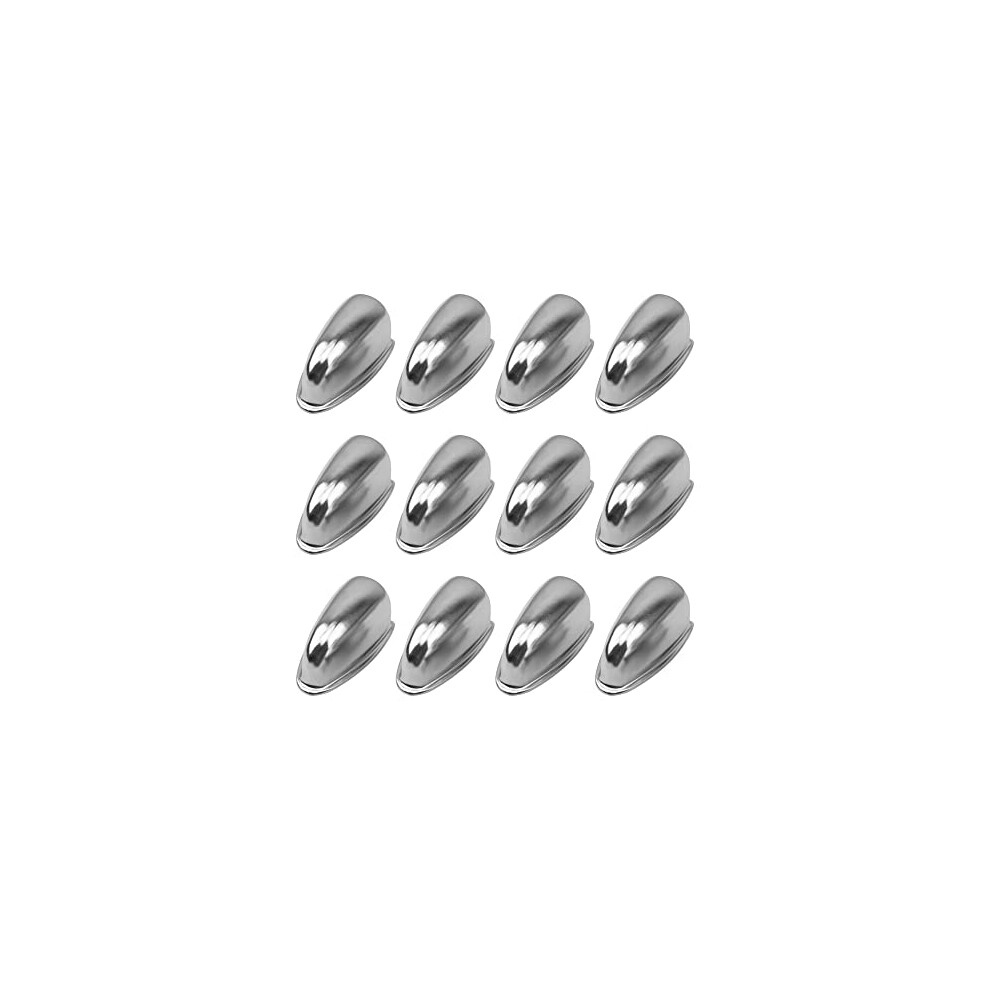 12Pcs Yootones Metal Snare Drum Lug Claw Hook Ear Drum Compatible with Bass Drums Snare Drum Percussion Accessories Replacement (Silver)