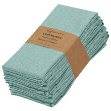 RUVANTI CONSTRAUX NAPKINS SET DE 12 18X18 RESTONS RESABILABLES TISSONS LAVABLE SOFT ET DURABILE Table Napkins Polycotton Chambray Dner serviette