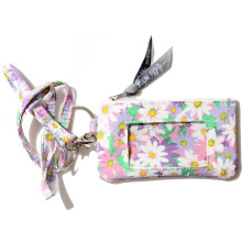 Ausweishlle mit Schlsselband  modischer Ausweishalter fr Damen, Schlsselanhnger (Daisy Pink)