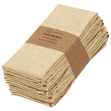 RUVANTI CONSTRAUX NAPKINS SET DE 12 18X18 RESTONS RESABETES COSPIE LAVABLE SOFT ET DURABILE Table Napkins Polycotton Chambray Dner serviettes po
