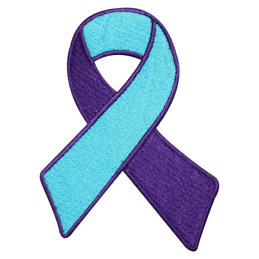 Toppa Ricamata Per La Sensibilizzazione Sul Suicidio, Da Applicare Con Ferro Da Stiro O Da Cucire, Per Vestiti Ecc., 9X6 Cm.-image