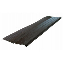 Amerimax Home Products 243160 3 ft. Hoover Dam Black K-Style Steel Gutter Cover