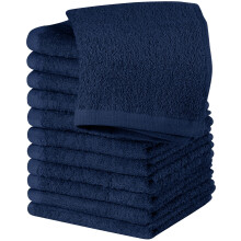Conjunto de 12 Toalhas de Algodão Utopia - 100% Algodão Cardado, Toalhas de Rosto Premium, Altamente Absorventes