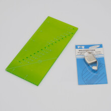 Naadgeleiderliniaal en magnetische naadgeleider voor naaimachine Inclusief 1/4 draaipunt en 15 30 45 graden trimlijn