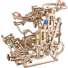 UGEARS 3D Holzpuzzle für Erwachsene - Holz-Marmorlauf Stufen-Hebemodell-Kit