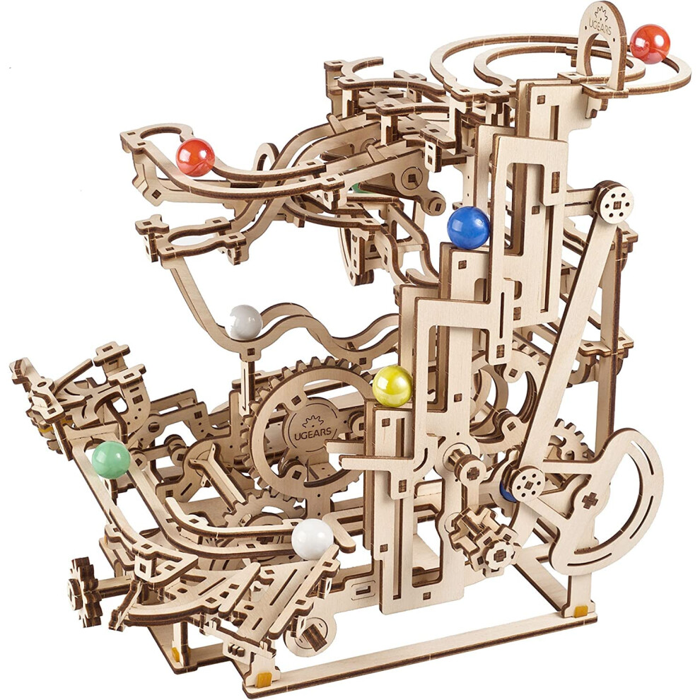 Photos - Jigsaw Puzzle / Mosaic UGears 3D Wooden Puzzles for Adults Wooden Marble Run Tiered Hoist Model Kit Advanced Wooden 3D Puzzle Model Building Kits D