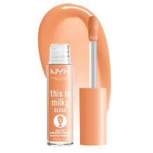 NYX PROFESSIONAL MAKEUP This Is Milky Gloss, Lip Gloss met 12 Uur Hydratatie, Vegan - Salted Caramel Shake