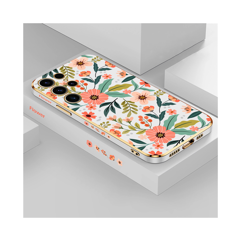 (-173, Note 20) Flower Case For Samsung Galaxy S23 Ultra S22 S21 P White 931287888145