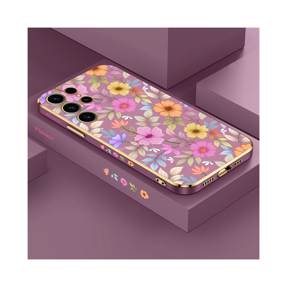 (-172, Note 20 Ultra) Flower Case For Samsung Galaxy S23 Ultra S22 S21 P Purple 931287888800