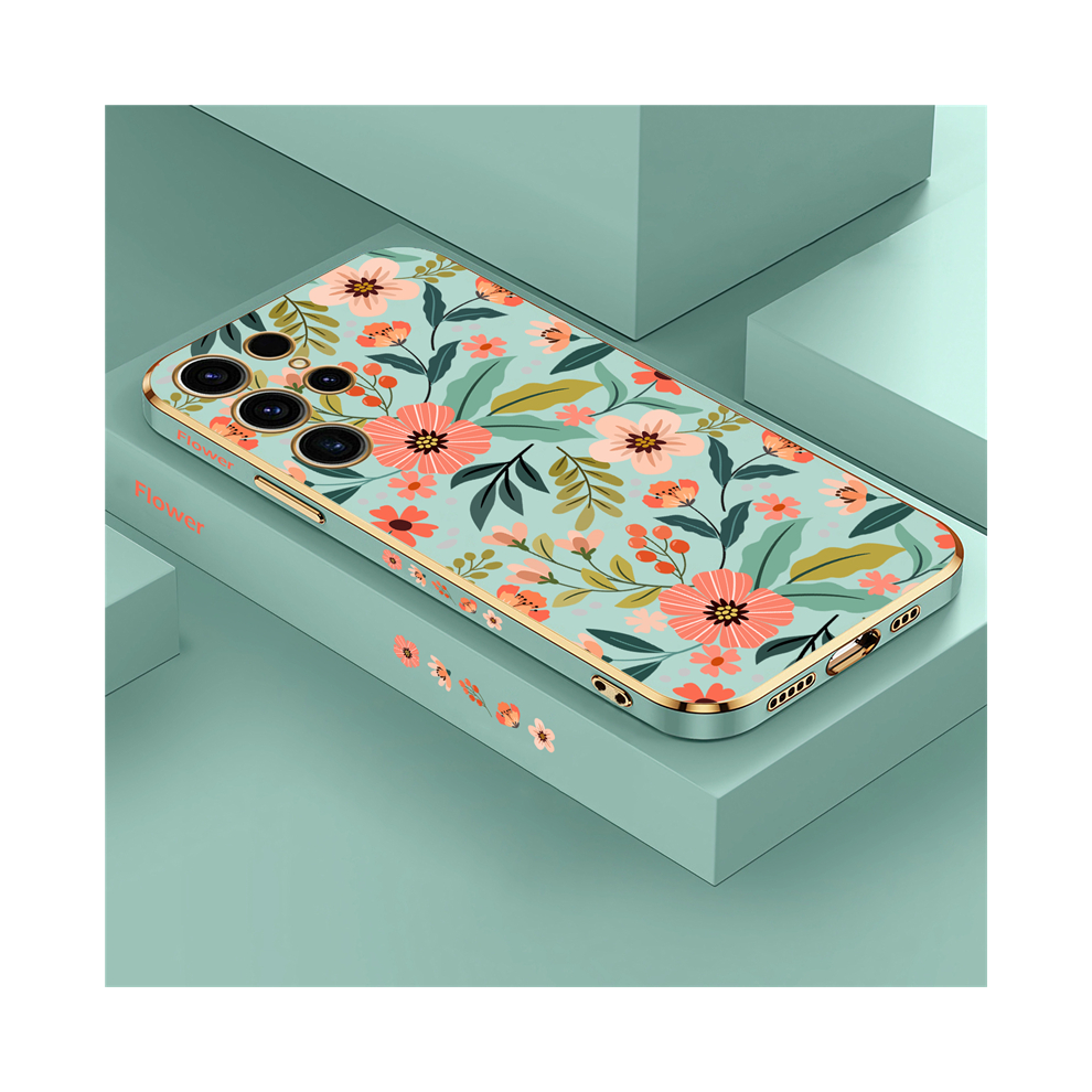 (-173, Note 20 Ultra) Flower Case For Samsung Galaxy S23 Ultra S22 S21 P Green 931287889517