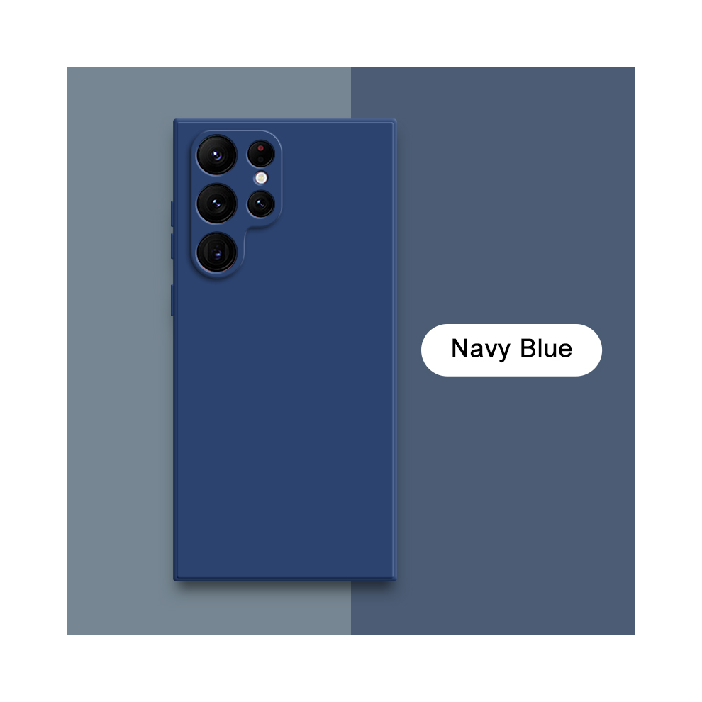 (, Samsung Note 20) Square Liquid Silicone Case For Samsung Galaxy S23 Blue 931287924393