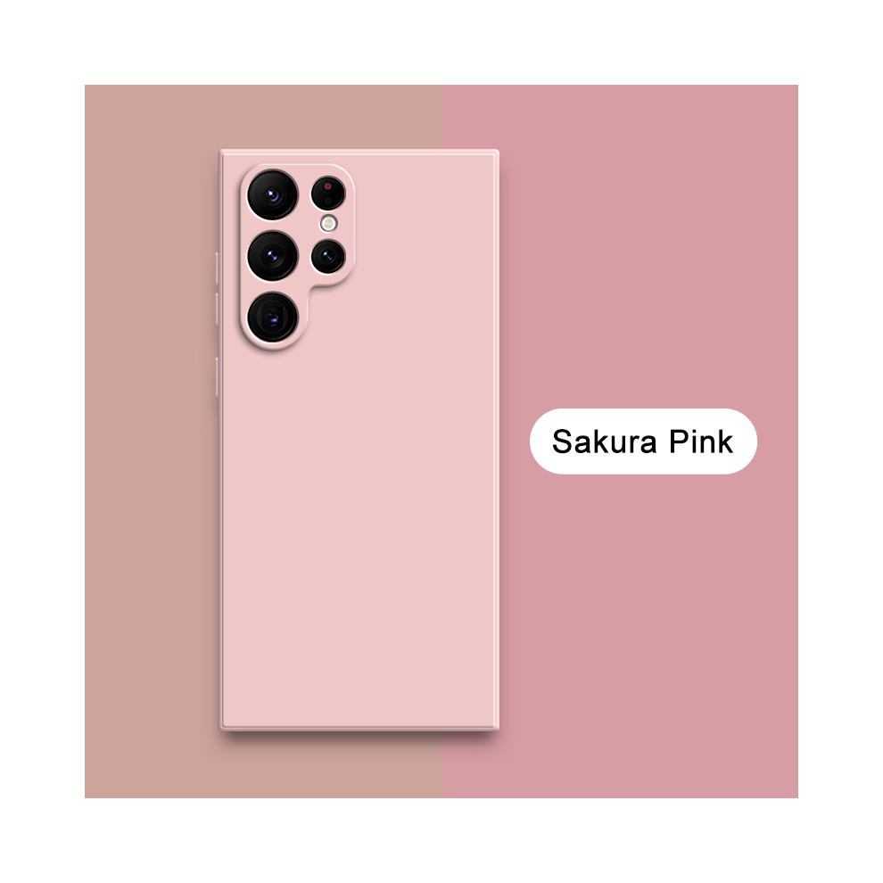 (, Samsung S20 Fe) Square Liquid Silicone Case For Samsung Galaxy S23 Pink 931287924614