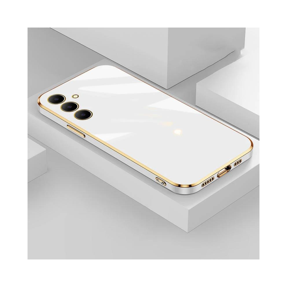 (, Galaxy A24 4G) 6D Luxury Funda Electroplated Plating Case For Sam White 931287940003