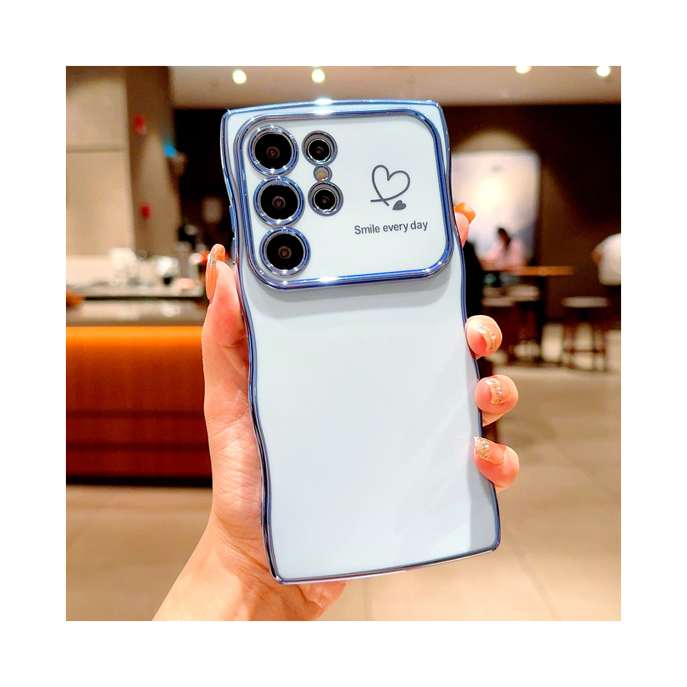(Peak Samsung S23 Ultra) Plating Soft Tpu Case For Samsung Galaxy S25 S24 S Blue 931287933562