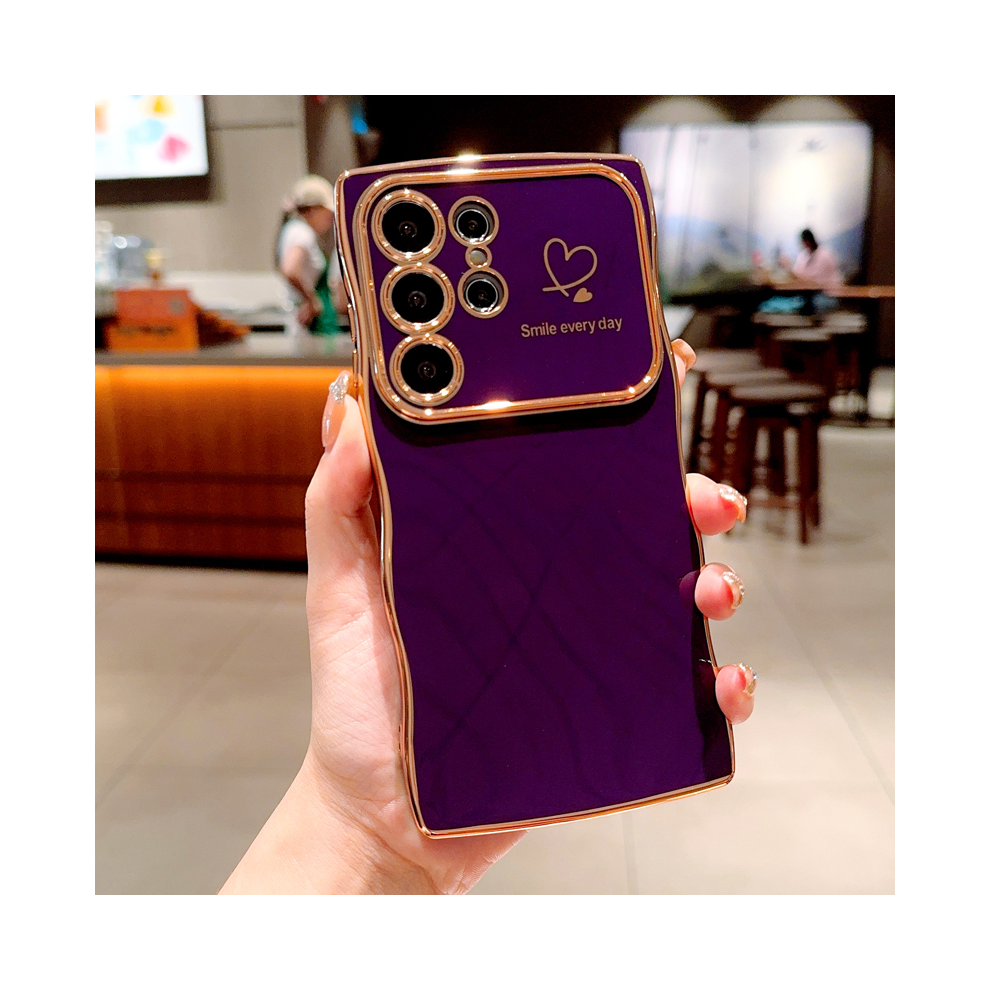 (Dark For Samsung A14) Plating Soft Tpu Case For Samsung Galaxy S25 S24 S Purple 931287934071
