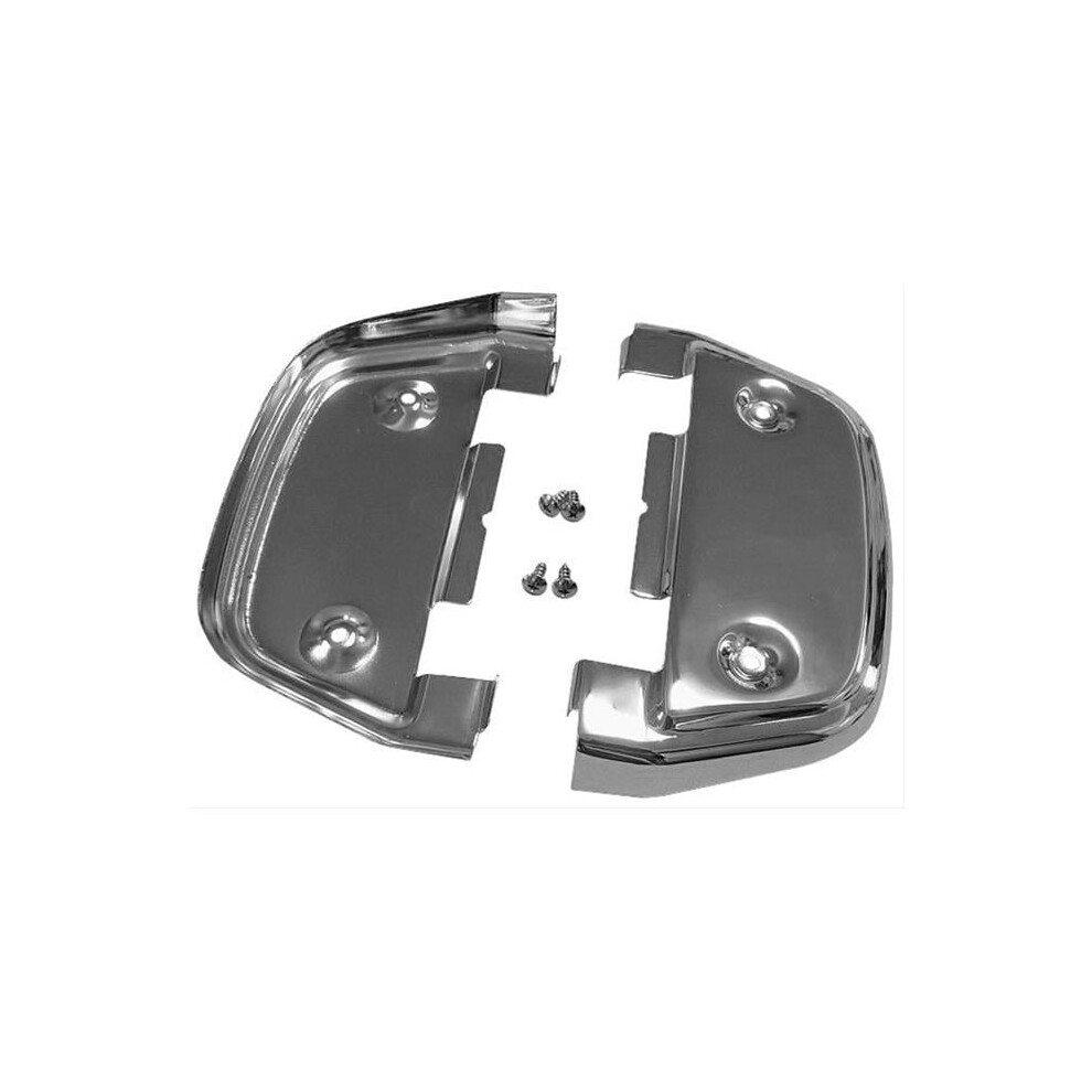 Bikers Choice 490638 Rear Passengers Floorboards Undercovers For 2014-2018 Harley Davidson Cvo Limited, Chrome 887337168845