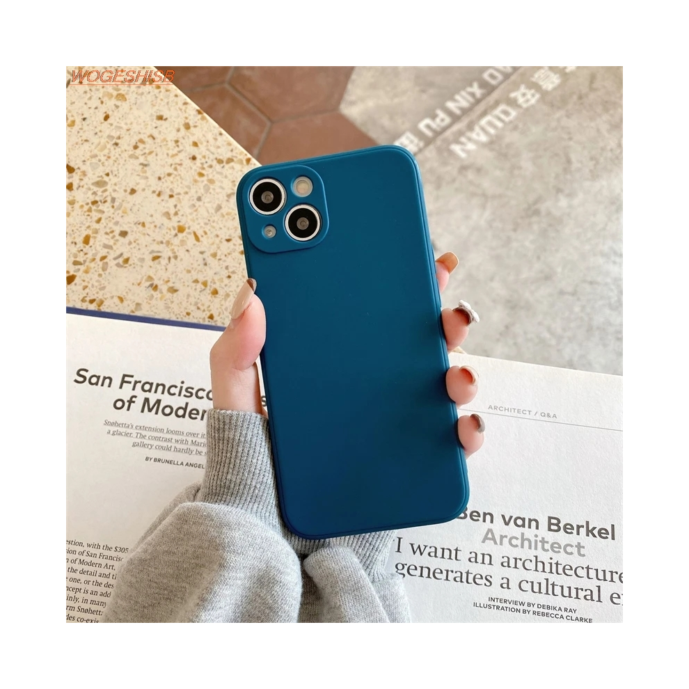 (Navy, Galaxy S21 Fe) Luxury Liquid Silicone Phone Case For Samsung Gala Blue 931287937928