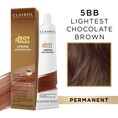 Clairol CLAIROL PROFESSIONAL Μόνιμη Κρέμα, 5BB Ανοιχτό Σοκολατί, 2oz 1