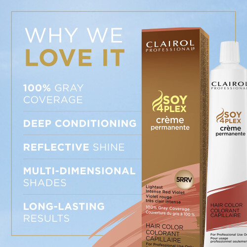 Clairol Clairol Professional Μόνιμο Κρέμα, 5RRV Ανοιχτό Εντατικό Κόκκινο Βιολέ, 2oz 2