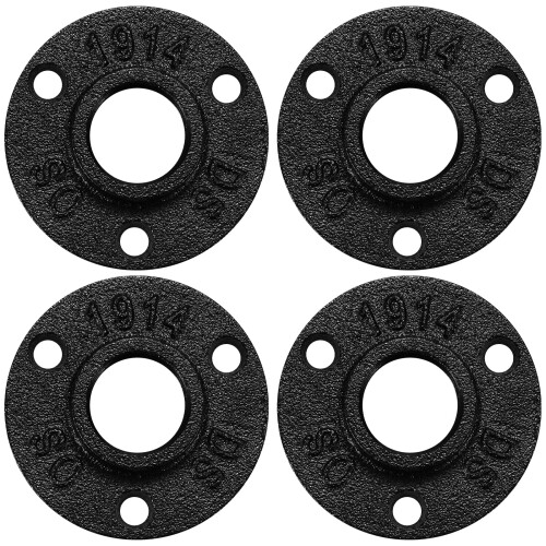 ESynic 10 Pcs Bride Filetée Raccords De Tuyauterie Malléable