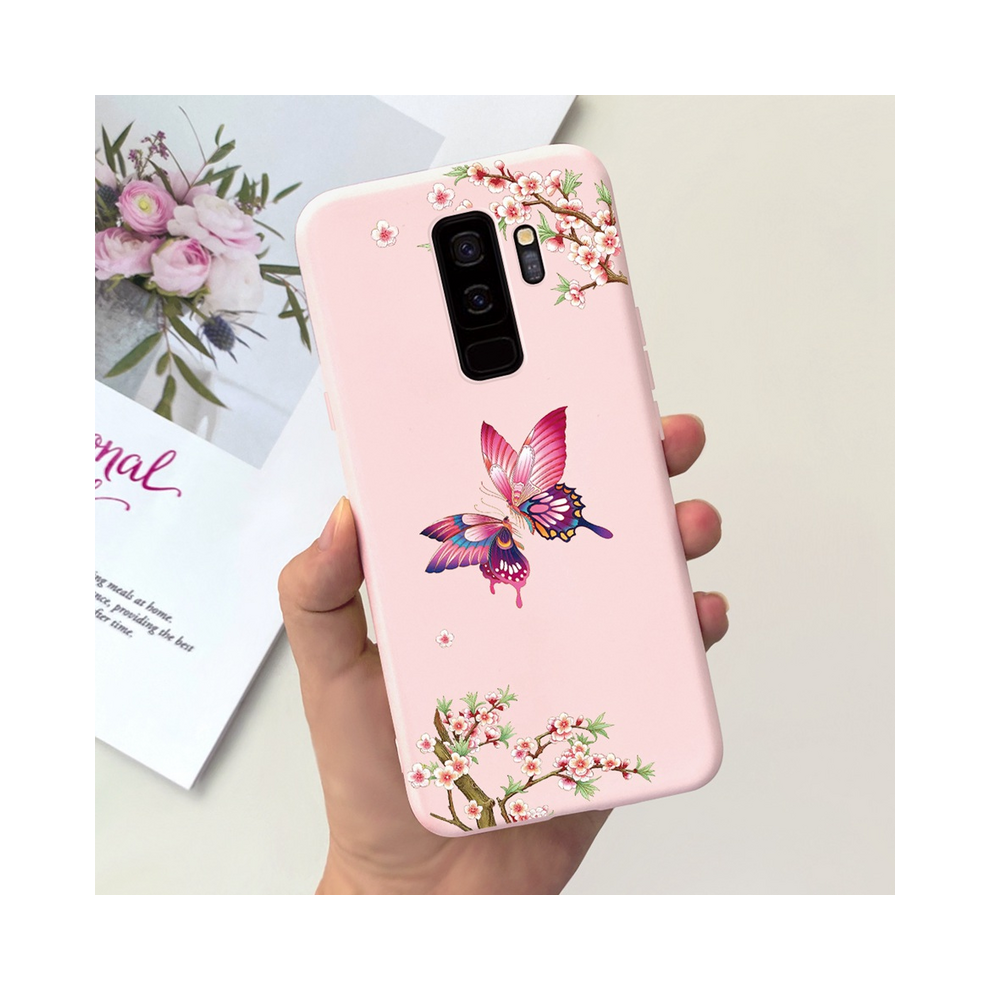 (Case-C55, For Samsung S9 Plus) For Samsung Galaxy S9 Plus Case Fashion Butterfly 931287985530