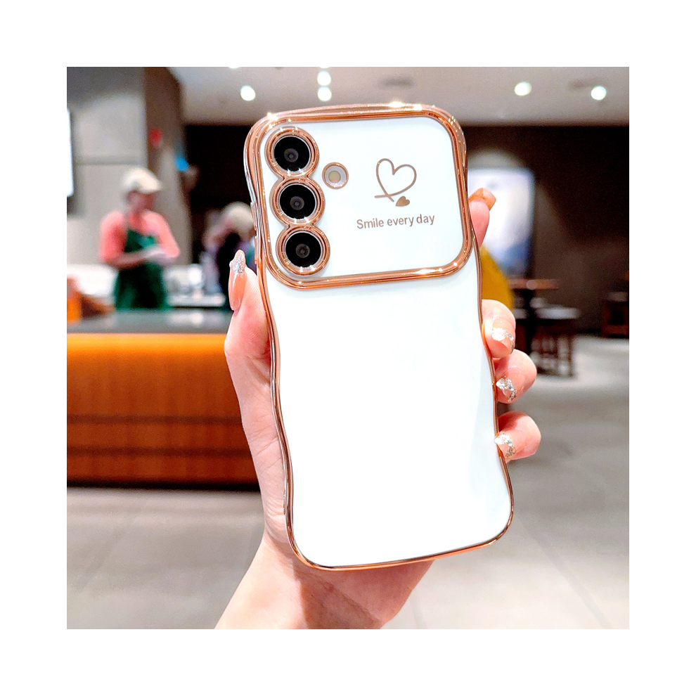 (, For Samsung A55) Plating Soft Tpu Case For Samsung Galaxy S25 A16 A White 931288001161
