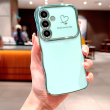 (Mint, For Samsung S23) Plating Soft TPU Case For Samsung Galaxy S25 A16 A