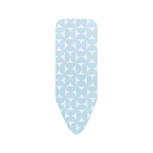 Brabantia Size c 49 x 18 inches Replacement Ironing Board cover with Thick Foam & Felt Padding Fresh Breeze Easy-Fit 100% cotton