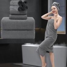 8 Piece Bathroom Towel Set Dark Gray |2 Oversized Large Bath Towels Sheet 2 Hand Towels and 4 Washcloths| 600GSM Ultra Soft Luxury Premium Towel Set