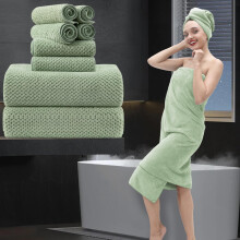 8 Piece Bathroom Towel Set Green 2 Oversized Large Bath Towels Sheet 2 Hand Towels and 4 Washcloths 600GSM Ultra Soft Luxury Premium Towel Set Highly
