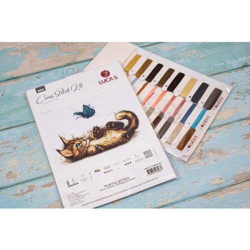 Luca-S Kit de broderie Chaton espiègle 2