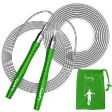 Springtouw Hoge snelheid gewogen springtouw - Premium kwaliteit zonder knopen - Zelfsluitend schroefvrij ontwerp - Springtouwen voor fitness - Spring